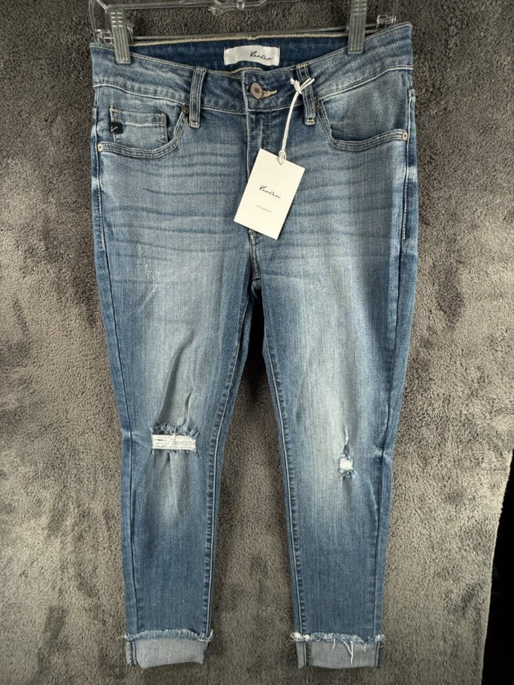 NWT Kancan Jeans Blue Denim Women Size 29 Cotton Blend Straight ACTL 30x28.5